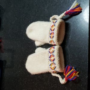 Womens wool mittens